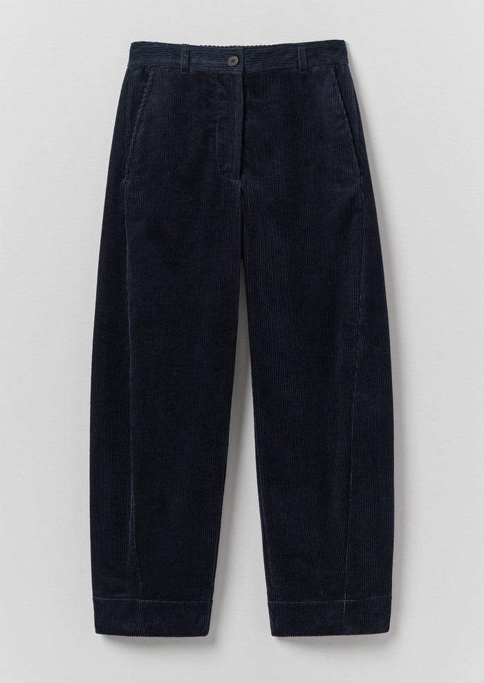 Twisted Seam Cord Pants | Dark Navy
