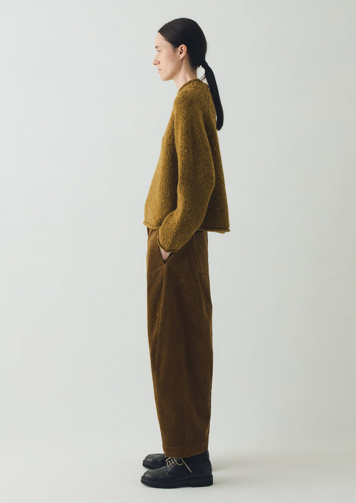 Twisted Seam Cord Pants | Golden Amber