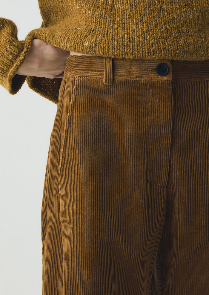Twisted Seam Cord Pants | Golden Amber