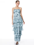 VALENCIA SPAGHETTI STRAP MAXI DRESS - JOURNEY FLORAL JULEP