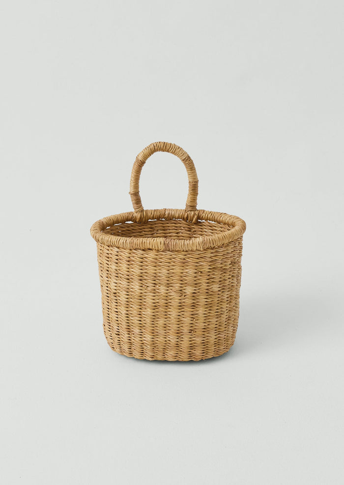 Veta Vera Grass Hanging Storage Basket | Natural