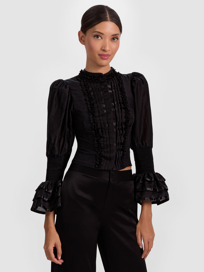 VICKY BLOUSE - BLACK
