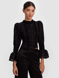 VICKY BLOUSE - BLACK