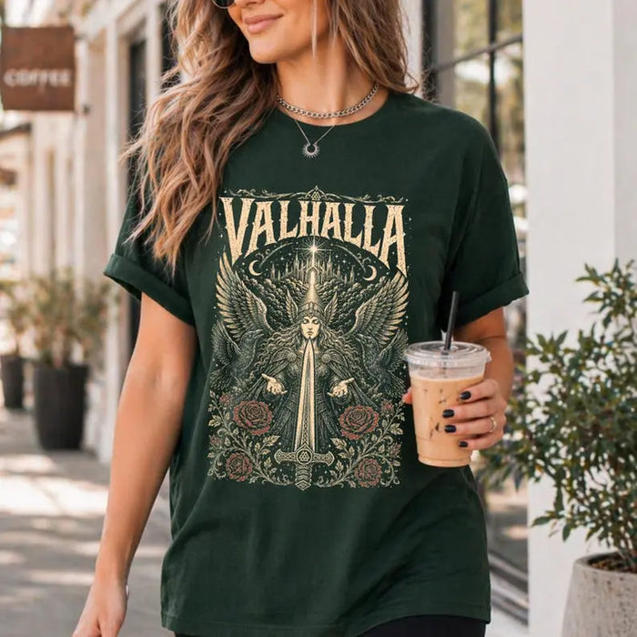 Viking Sword Valhalla Valkyrie Myth Legend T-Shirt | Nordic Norse Mythology
