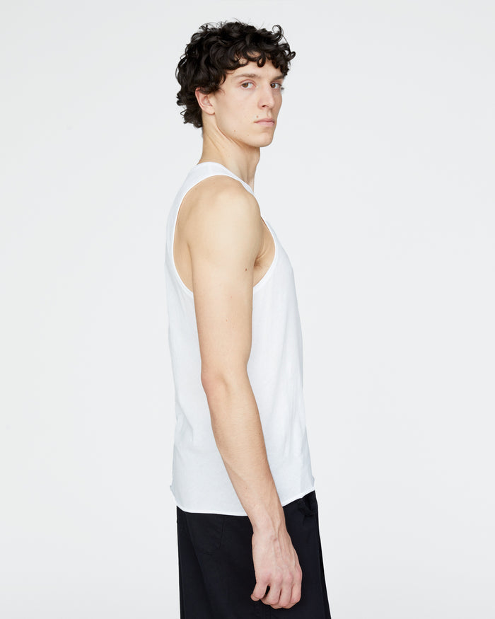 Vintage Jersey Tank - White