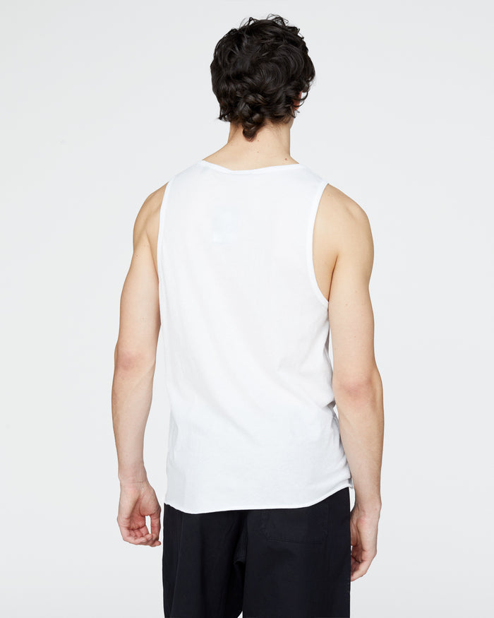 Vintage Jersey Tank - White