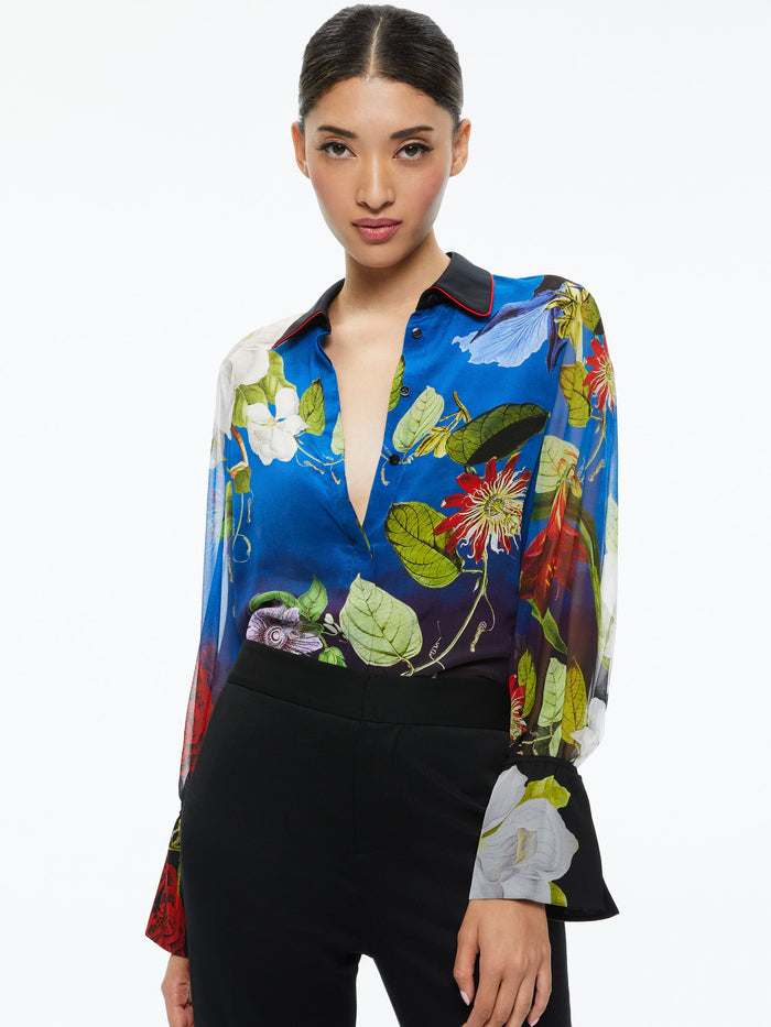 WAN SILK BLOUSE - LUNCH DATE