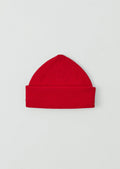 Washed Lambswool Beanie Hat | Cardinal Red