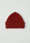 Washed Lambswool Beanie | Red Rock