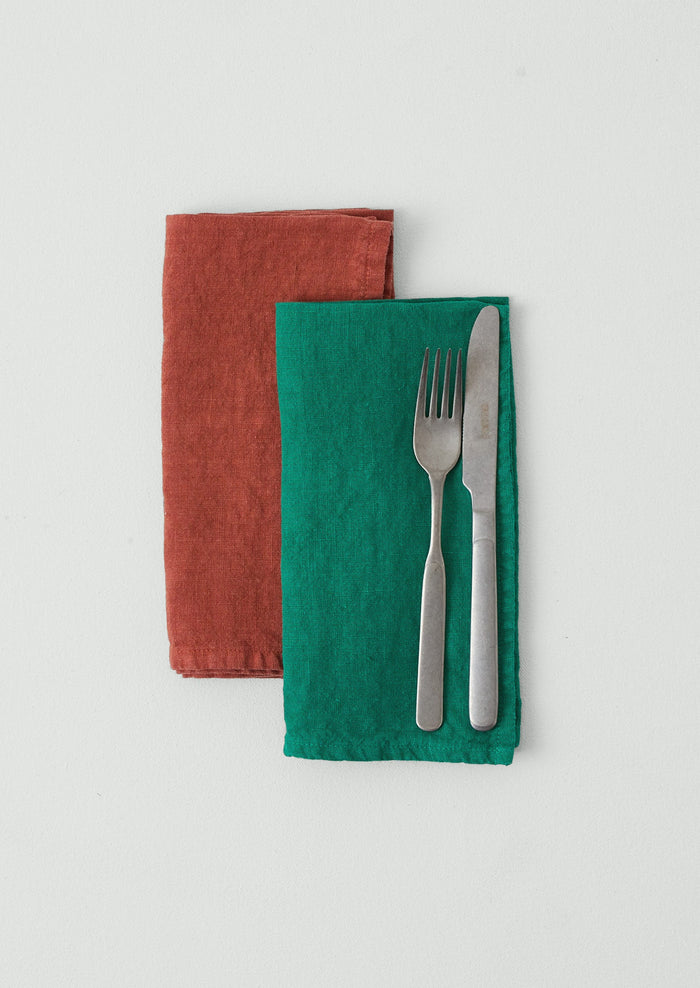 Washed Linen Napkin | Absinthe Green