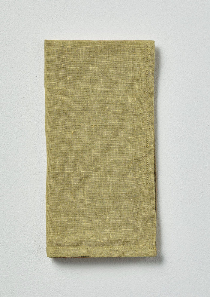 Washed Linen Napkin | Celery