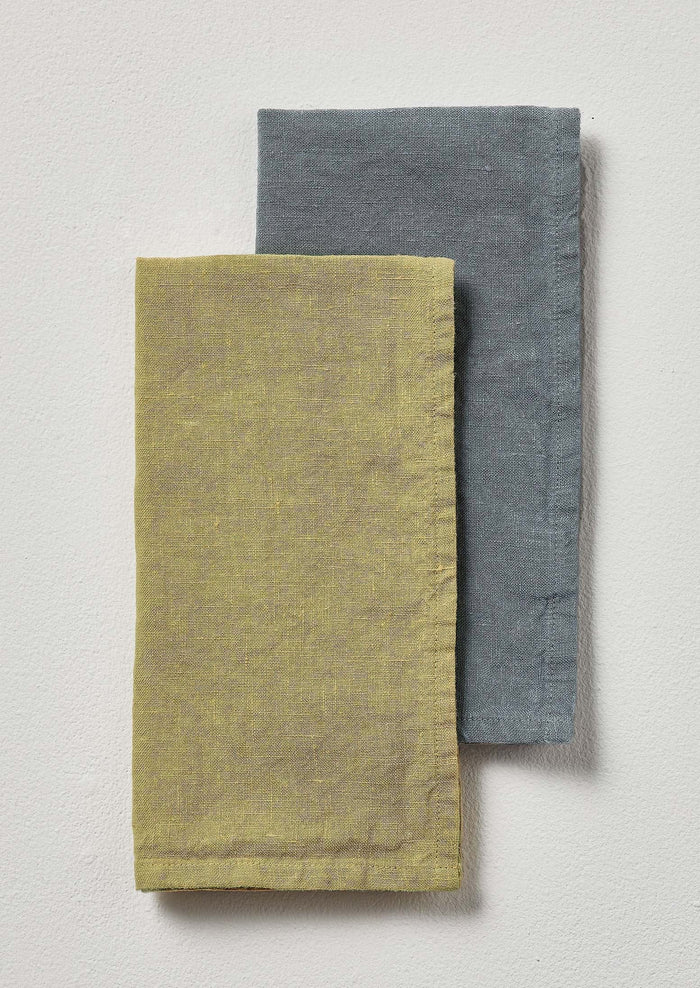 Washed Linen Napkin | Celery