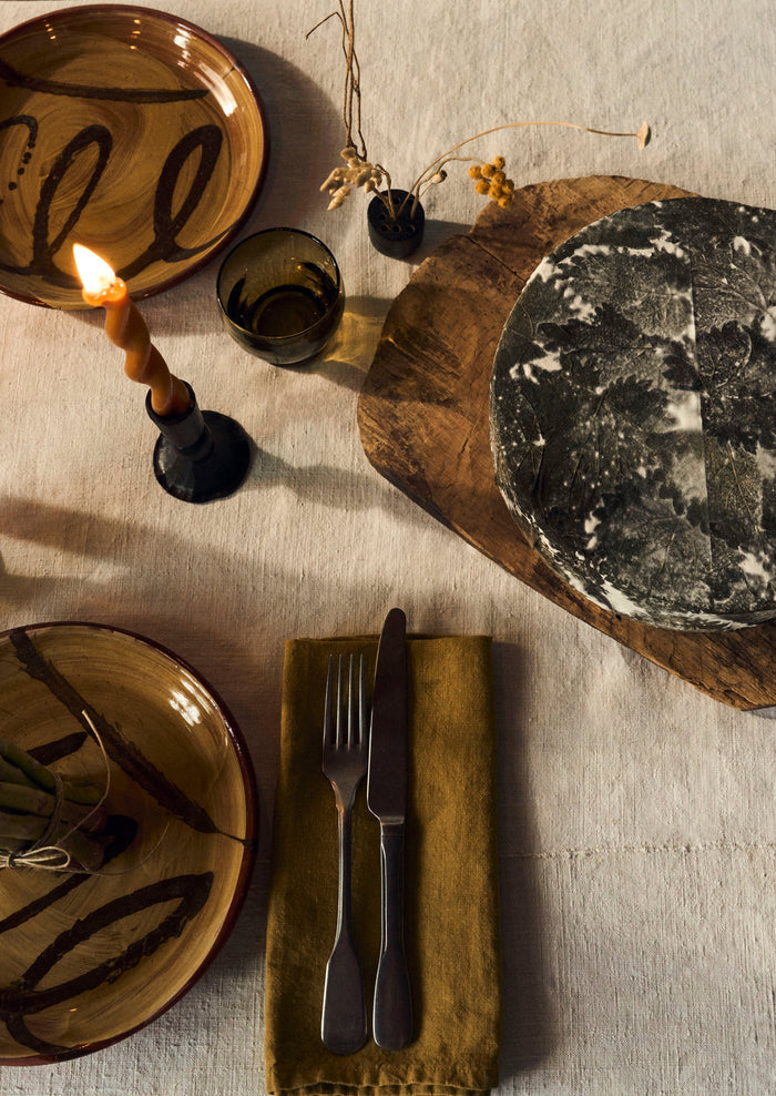 Washed Linen Napkin | Ochre