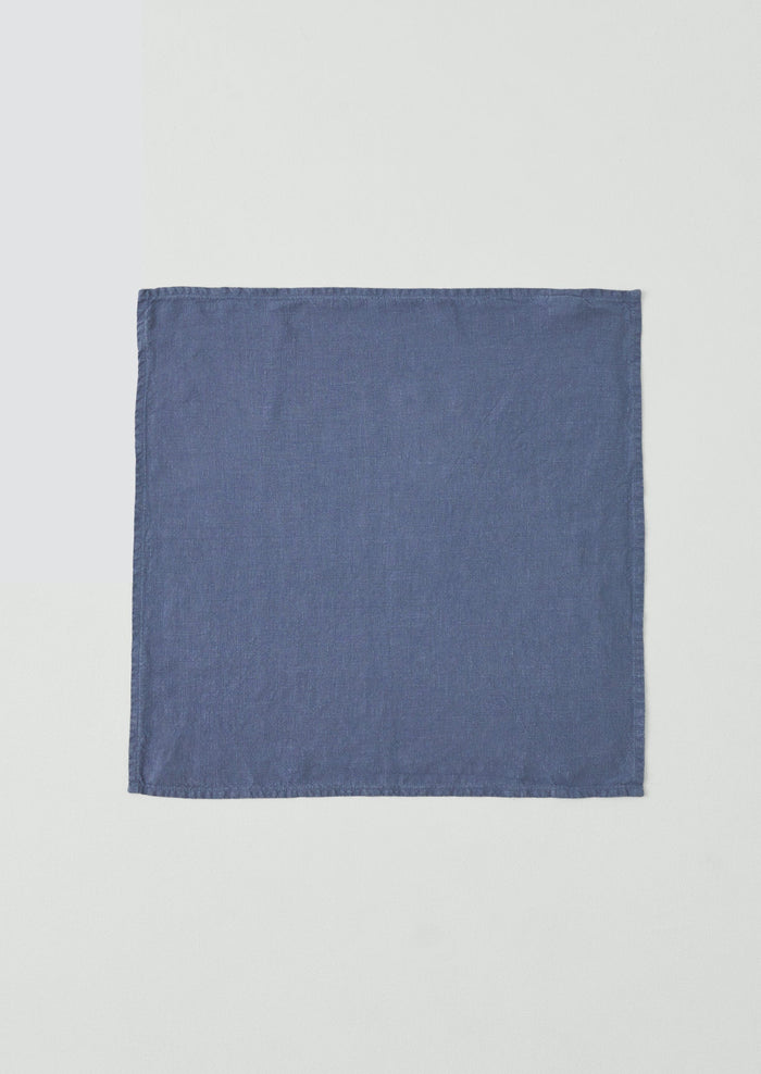 Washed Linen Napkin | Shadow Blue