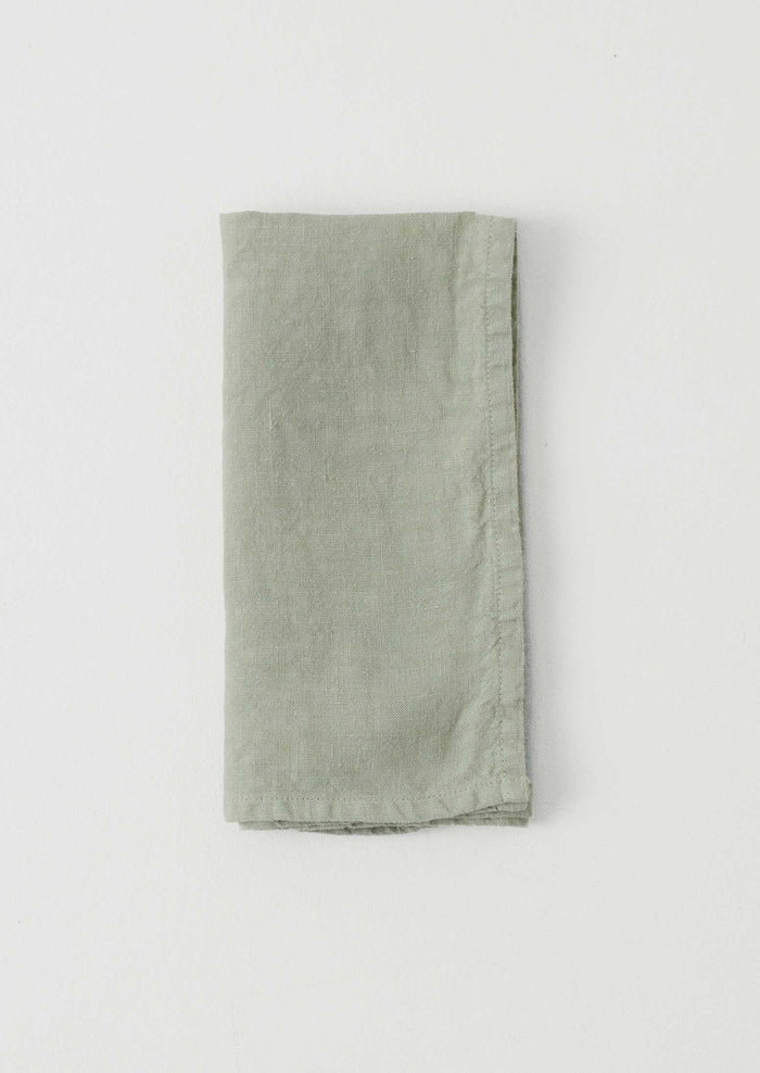 Washed Linen Napkin | Soft Mint
