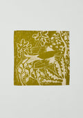 Woodland Print Linen Cotton Napkin | Fennel/Ecru