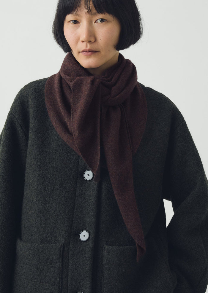 Wool Cashmere Large Bandana | Truffle
