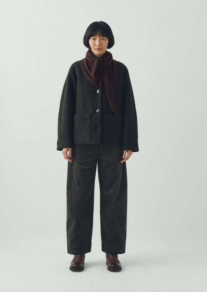 Wool Cashmere Large Bandana | Truffle
