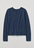 Wool Cashmere Neat Sweater | Midnight