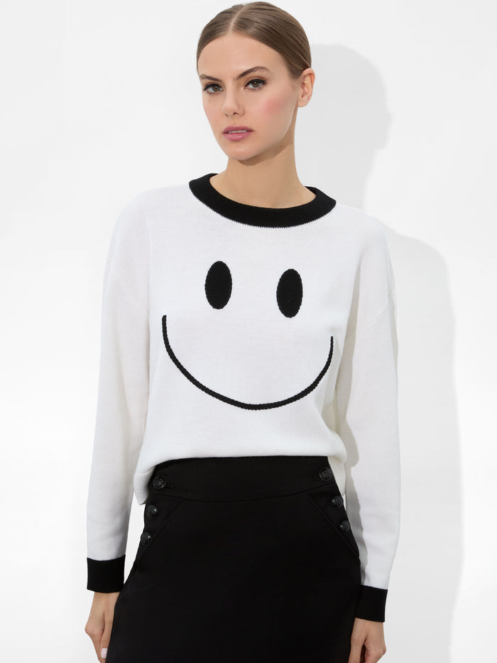ZIGGY PULLOVER - SOFT WHITE/BLACK