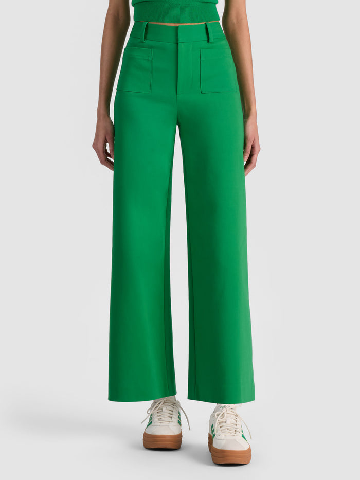 ZOE ANKLE TROUSER - GREEN APPLE
